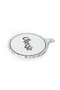 Hermia Plato para Quesos en Gres Cerámico Blanco y Negro 26 cm